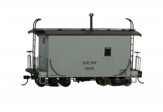 Bachmann On30 18 FT Logging Caboose - MOW Gray