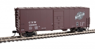 Walthers Mainline HO 40´ AAR Modernized 1948 Boxcar - Chicago & North Western