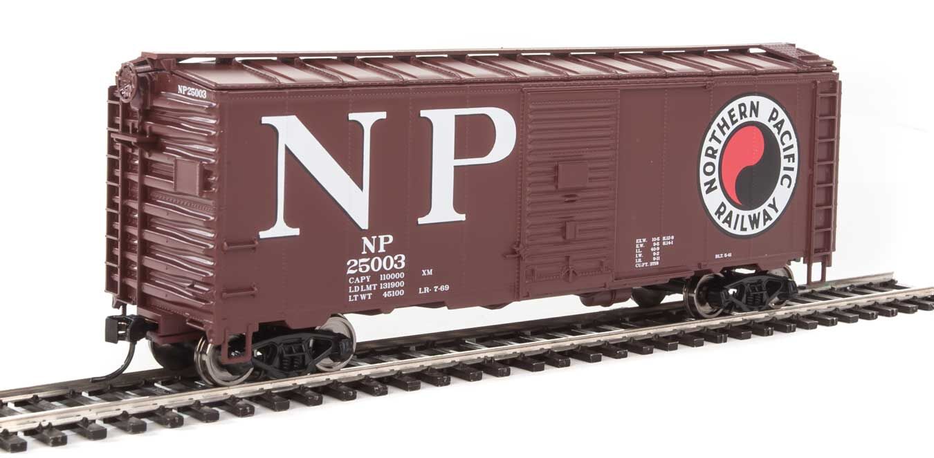 Walthers Mainline HO 40´ AAR 1944 Boxcar - Northern Pacific #25015