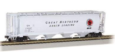 Bachmann HO 4 Bay Cylindrical Grain Hopper - Great Northern
