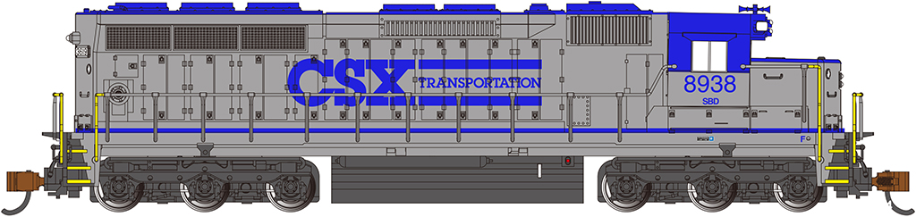 Bachmann N EMD SD45 - CSX Transportation® #8938 - DCC + Sound