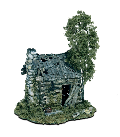 Woodland Scenics Mini-Scene® - Opuštěný srub - HO Scale Kit