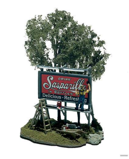Woodland Scenics Mini-Scene® - Malíř billboardu - HO Scale Kit