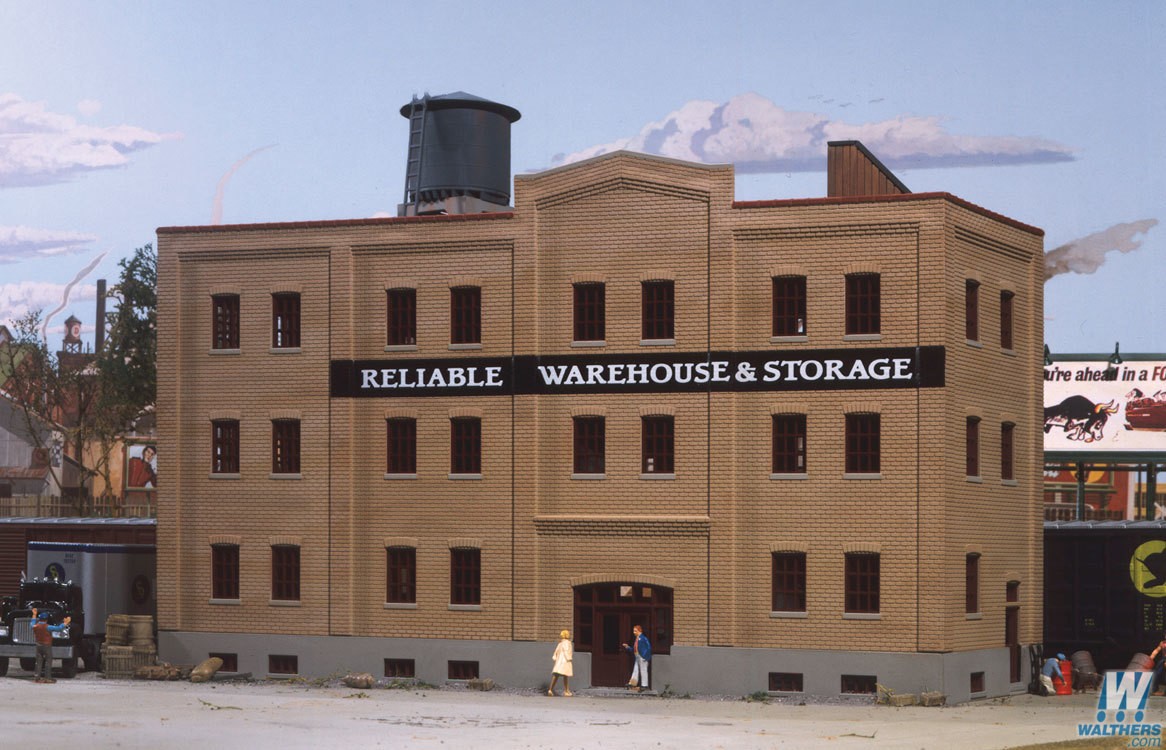 Walthers #933-3014 Reliable Warehouse & Storage - HO Scale Kit