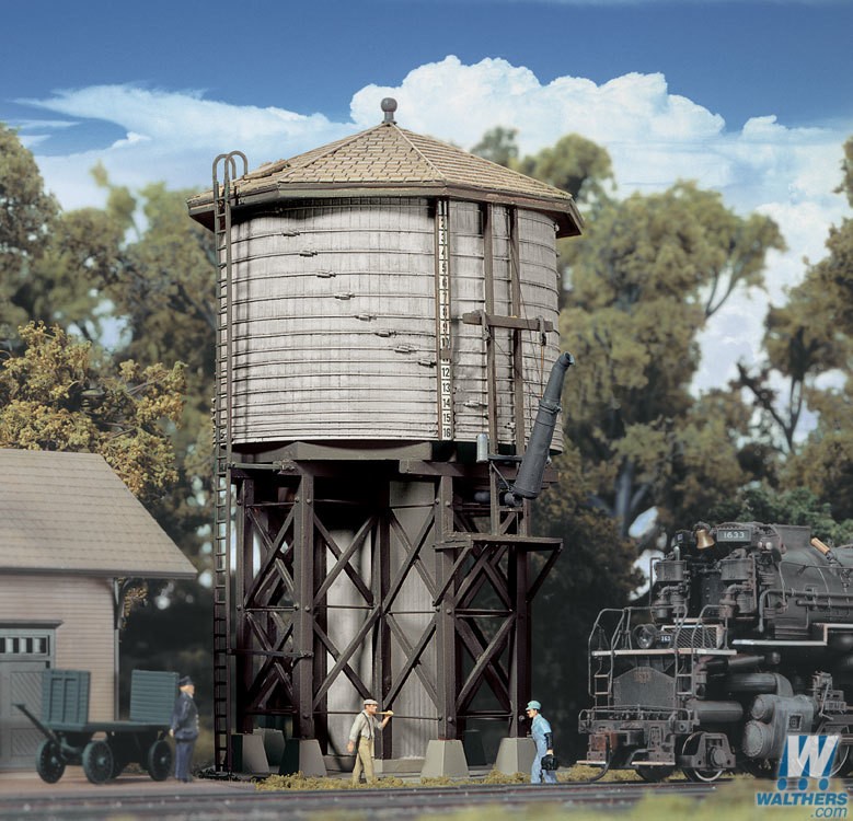 Walthers #933-3531 Wood Water Tank - HO Scale Kit
