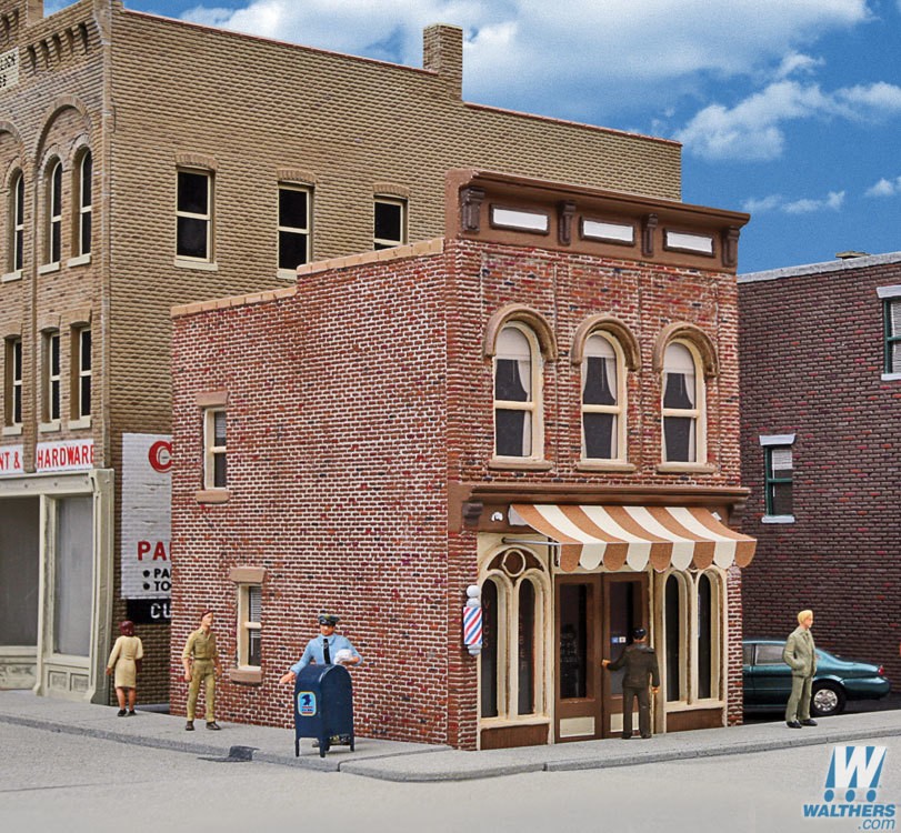 Walthers #933-3471 Vic's Barber Shop - HO Scale Kit