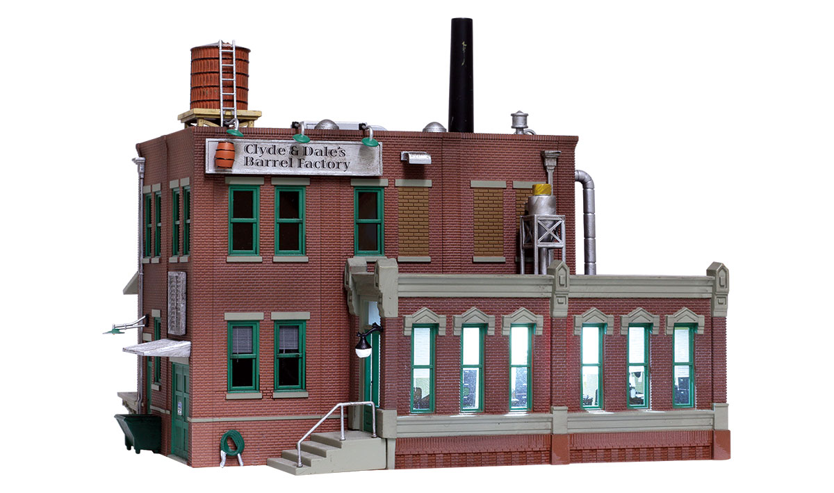 Woodland Scenics Clyde & Dale's Barrel Factory - HO Scale