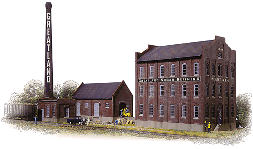 Walthers #933-3092 Greatland Sugar Refining - HO Scale Kit
