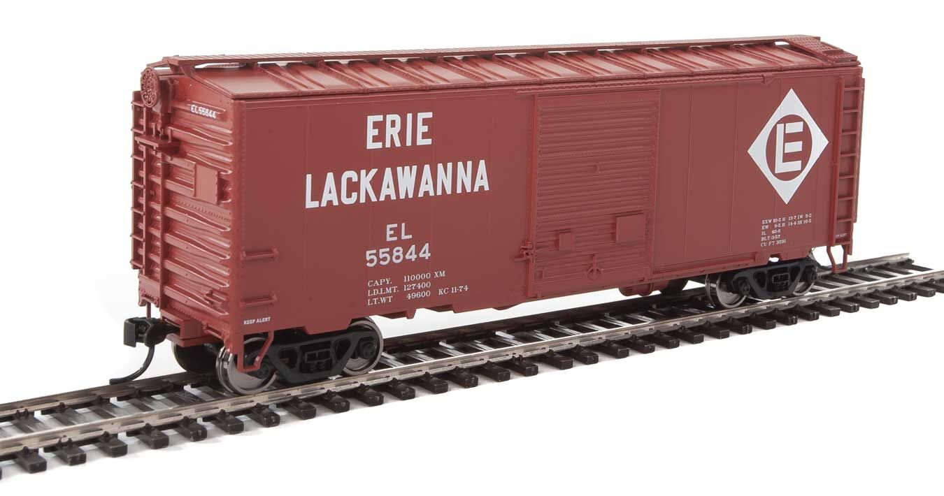 Walthers Mainline HO 40´ ACF Welded Boxcar - Erie Lackawanna #55844