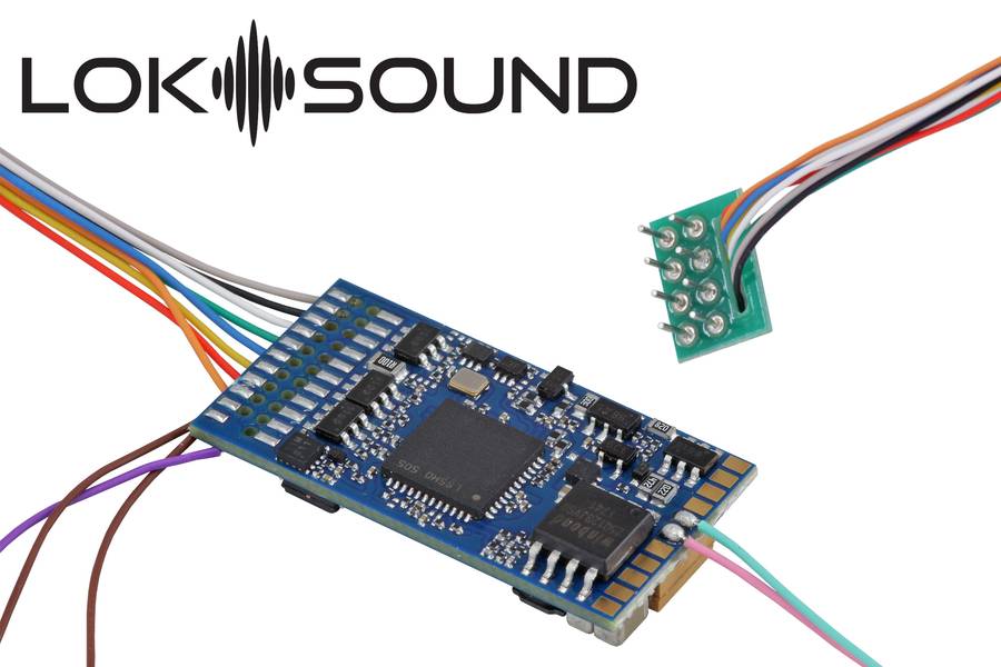 ESU LokSound5 58410 DCC/MM/SX/M4 - zvukový dekodér 8-pin NEM652 - DCC + SOUND