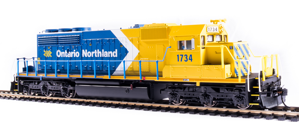 Broadway Limited EMD SD40-2 - Ontario Northland 1733 Blue & Yellow - DCC + Sound