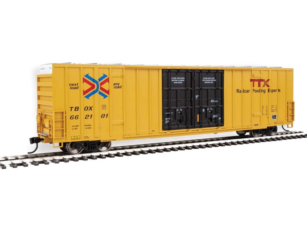 Walthers Mainline HO 60' High-Cube Boxcar - TTX TBOX #662101