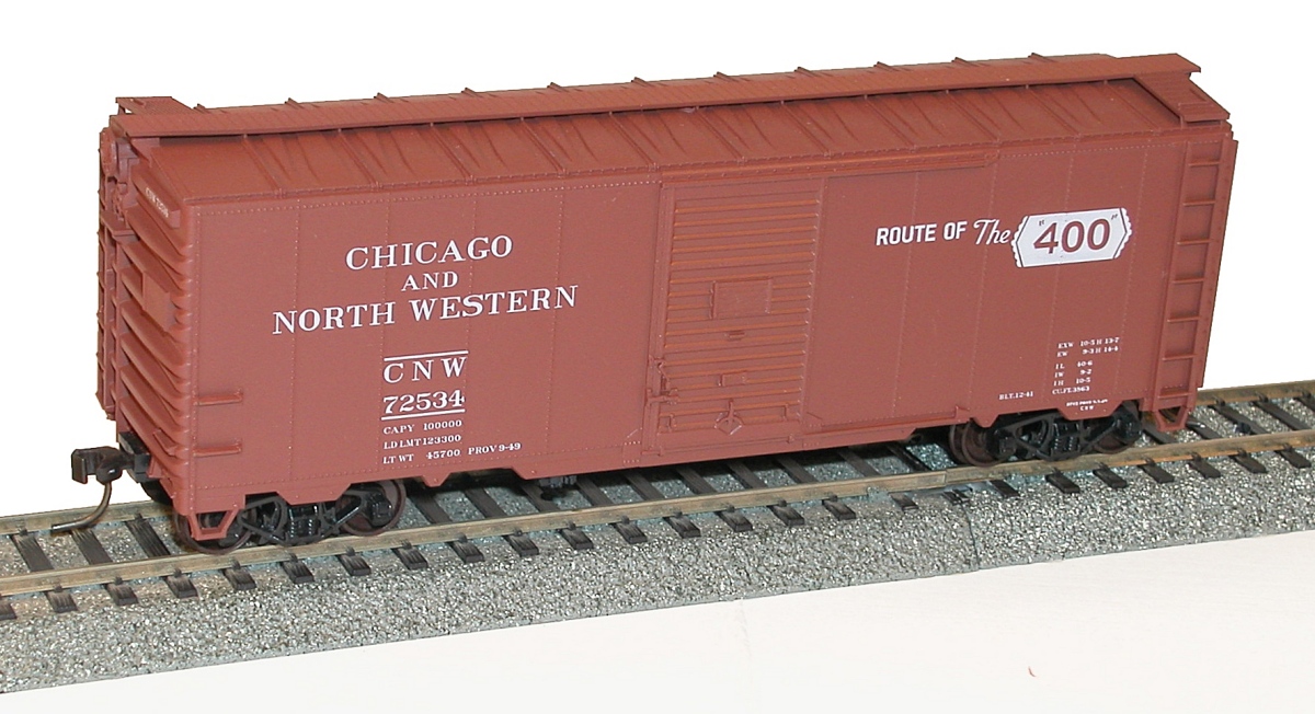 ACCURAIL HO AAR 40' Steel Boxcar - Chicago & North Western #15369 - Kit
