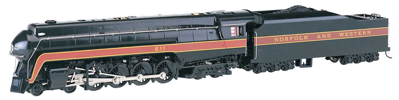 Bachmann HO 4-8-4 Class J - Norfolk & Western #611 Railfan Version - DCC + Sound
