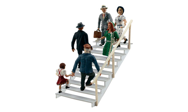 Woodland Scenics - Lidé na schodišti - HO Scale