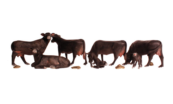 Woodland Scenics - Černé krávy - HO Scale