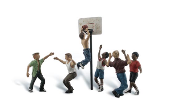 Woodland Scenics - Hráči basketbalu - N Scale