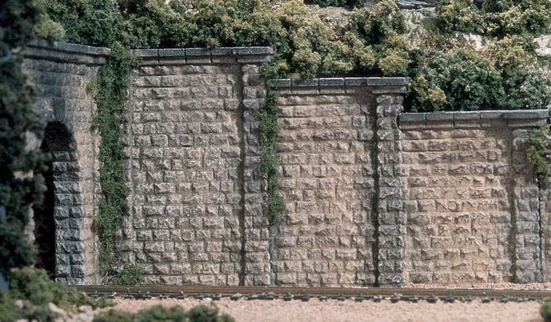 Woodland Scenics Kamenná opěrná zeď #1 - HO Scale