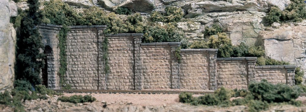 Woodland Scenics Kamenná opěrná zeď #1 - N Scale