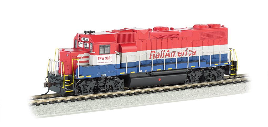Bachmann HO EMD GP38-2 - Rail America #3821
