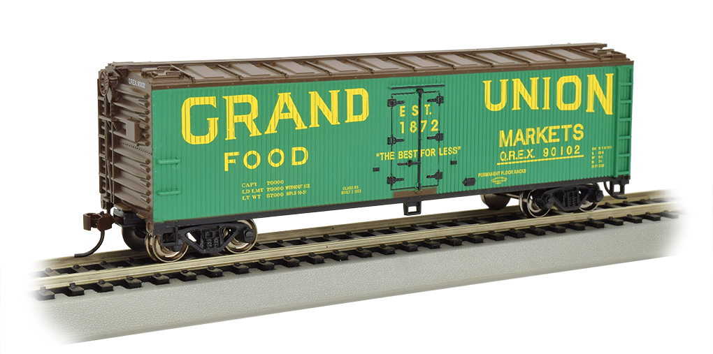 Bachmann HO 40 FT Wood-side Refrigerated - Grand Union