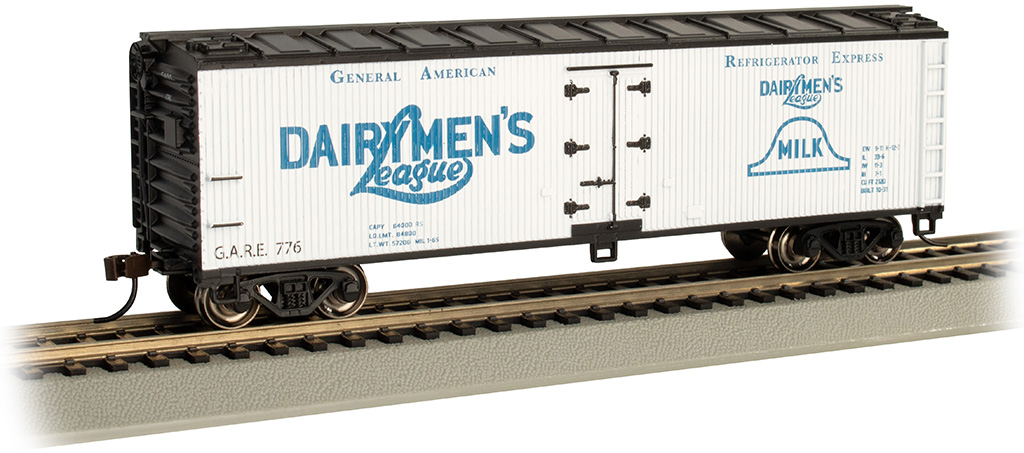 Bachmann HO 40 FT Wood-side Refrigerated - Dairymen's League