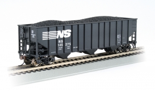 Bachmann HO 100-Ton 3-Bay Hopper - Norfolk Southern #145275