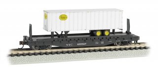 Bachmann N 52 FT Flat Car + 35 FT Trailer - New York Central