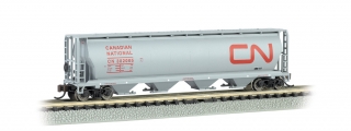 Bachmann N 4-Bay Cylindrical Grain Hopper - Canadian National