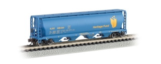 Bachmann N 4-Bay Cylindrical Grain Hopper - Heritage Fund