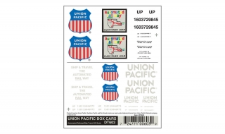 Obtisky "Union Pacific Box Cars" - Krytý nákladní vůz