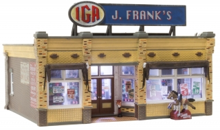 Woodland Scenics J. Frank's Grocery - HO Scale