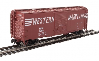 Walthers Mainline HO 40´ ACF Welded Boxcar - Western Maryland #4205