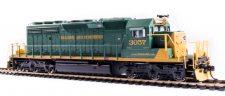 Broadway Limited EMD SD40-2 - RBMN 3054, Green & Yellow - DCC + Sound