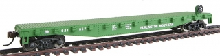 Walthers Trainline HO Flat Car - Burlington Northern