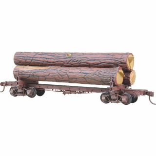 Kadee HO #102 Skeleton Log Car with logs - stavebnice