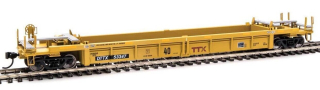 Walthers HO Thrall Rebuilt 40' Well Car - TTX DTTX #53347