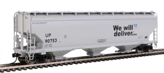 II. jakost Walthers Mainline 60' NSC 3-Bay Covered Hopper - UP #90753