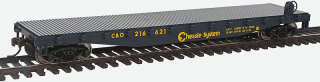 Walthers Trainline HO Flat Car -  Chessie System