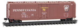 Micro Trains Line N 50' Plug-Door Boxcar - Pennsylvania Railroad #210