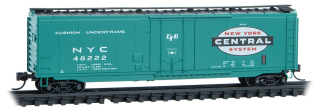 Micro Trains Line N 50' Plug-Door Boxcar - New York Central #48222