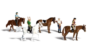 Woodland Scenics - Jezdci na koních - HO Scale