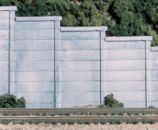 Woodland Scenics Betonová opěrná zeď - HO Scale